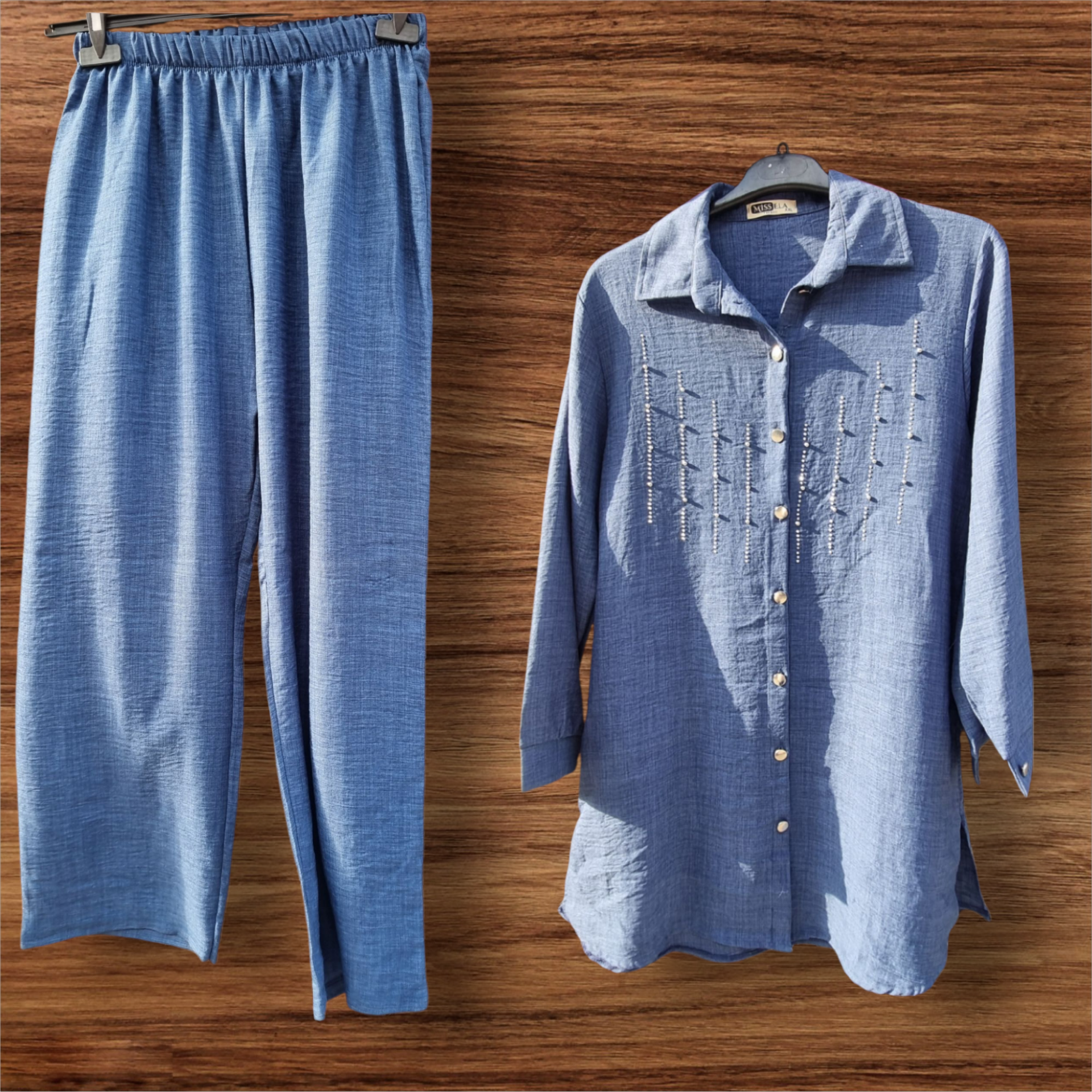 Tesettür boncuklu bayan takım